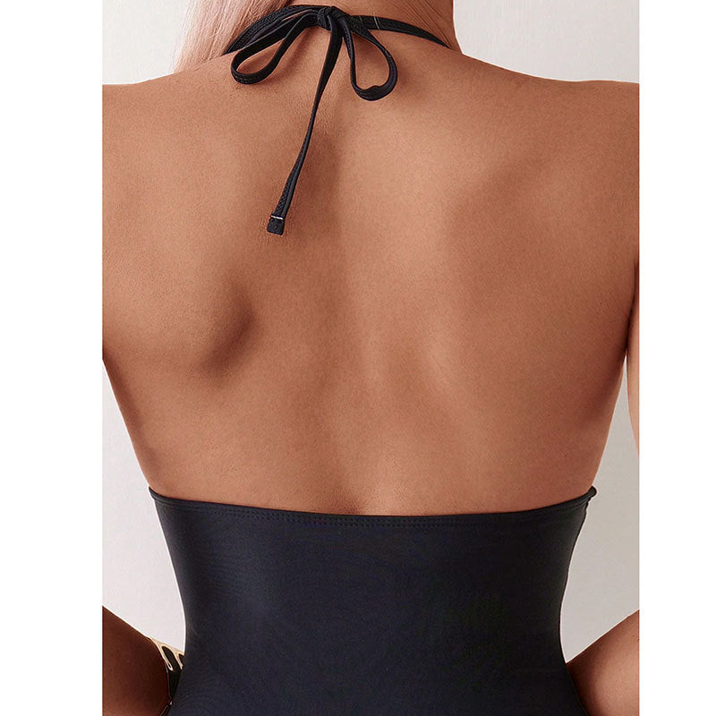 Backless one-piece bikini