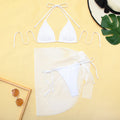 Tethered bikini three piece swimsuit bikini